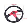 thumbnail image 5 of RASTP Blue 13" 340mm Universal Drifting Racing Steering Wheel Aluminum Red 6 Bolt STW017, 5 of 6
