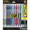 Pilot, G2 Premium Gel Roller Pens, Fine Point 0.7 mm, Assorted Colors, Pack of 7