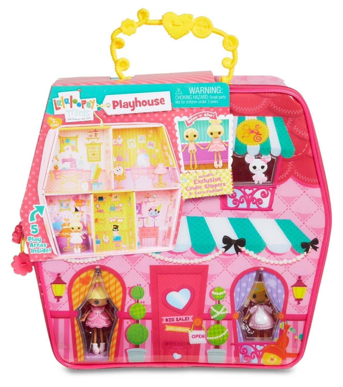 Minis Style 'N' Swap Carry Along House, Adorable Lalaloopsy Carry Along