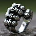 thumbnail image 3 of Punk Ring Cool Skull Hand Jewelry German Iron Cross Rings for Men (8), 3 of 6