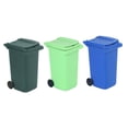 thumbnail image 4 of IFANLANDOR 3Pcs Compact Design Trash Storage Assorted Color Plastic Odor Prevention Study Room, 4 of 6