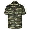 thumbnail image 4 of RYDCOT Summer Casual Collared Shirts for Men Men's Short Sleeved Camouflage Shirts Button Up Lapel Polo T-Shirt Top Loose Fit Sale or Clearance, 4 of 5