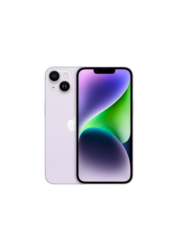 Straight Talk Apple iPhone 14, 128GB, Purple - Prepaid Smartphone [Locked to Straight Talk]