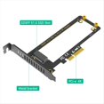 thumbnail image 3 of PCI-e 4.0 4X A NVMe 1U GEN-Z EDSFF 9,5 mm, 15 mm, 25 mm de Grosor, SSD E1.S Corto con Disipador de , Adaptador PM9A3 PM9D3, 3 of 5