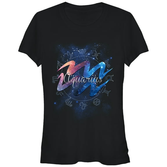 Junior's Lost Gods Aquarius Graphic Tee Black Medium