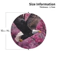 thumbnail image 2 of Kdxio Flower Bald Eagle Funny Coasters,4 Pcs Leather Coasters,Housewarming Gifts,Protect Furniture from Water Marks Scratch and Damage, 2 of 6