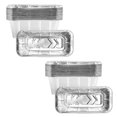 thumbnail image 4 of 20-Pack Rectangular Aluminum Foil Pans – Heavy-Duty Disposable Baking & Roasting Trays for BBQ, Catering, and Kitchen Storage, 4 of 8