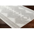 thumbnail image 2 of Hauteloom Evana Living Room, Bedroom Patio Outdoor Area Rug - Bohemian, Transitional - Off White, Medium Gray, Light Gray - 18" Sample, 2 of 7