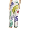 thumbnail image 3 of Junzan Cute Chameleons Women'S Pajama Pants Drawstring Comfy Sleep Bottoms With Pockets, 3 of 9