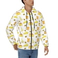 thumbnail image 4 of Zip Up Hoodies for Men - Cheese Cake Long Sleeve Comfrt Men'S Fashion Hoodies & Sweatshirts, Jackets for Men Hoodies Pullover Clothing Clothes with Pouch, 4 of 5