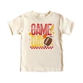 thumbnail image 4 of Trendy Game Day Shirt and Bodysuit Red and Yellow Football T-Shirt for Women, Kids, and Baby Natural Shirt 4T, 4 of 5