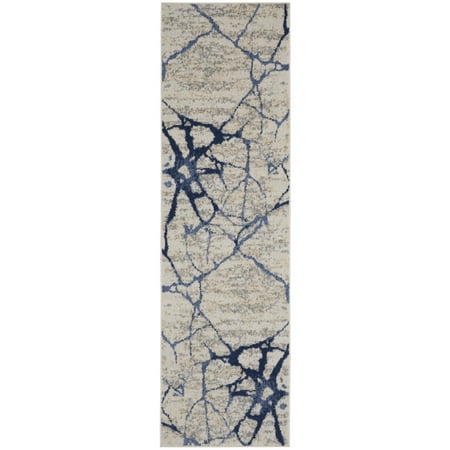 UPC: 0099446845771 | Nourison River Flow Ivory Blue 2 3  X 7 3