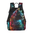 thumbnail image 1 of Balery Neon Spectrum Cat Portrait Mochila Ligera para Hombres y Mujeres – Resistente y Impermeable, Ideal para la Escuela, el Trabajo, los Viajes y el Uso Diario, 1 of 7