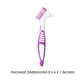 thumbnail image 2 of Vogacara 1 cepillo de limpieza de cepillos de dientes, regalos de varios colores con mango cómodo, suministros para el hogar, herramientas de Salud violeta, 2 of 6
