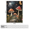 thumbnail image 4 of Orinice   Mushroom  Throw Blanket, Garden Plant Moon Butterfly Cozy Decor Nap Blankets Decoration Sofa Bed Couch Chair or Dorm Throws   40x50in, 4 of 6
