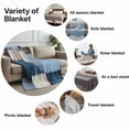 thumbnail image 6 of Throw Blanket for Couch Brown Blue Oil Painting Soft Fleece Flannel Blankets Cozy Lightweight Blanket for Home Sofa Living Room Graffiti Art Painting Bed Throws 30" x 40", 6 of 9