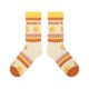 thumbnail image 3 of Calcetines unisex de algodón con estampado de oso a rayas y contraste de colores para monopatín, 3 of 5