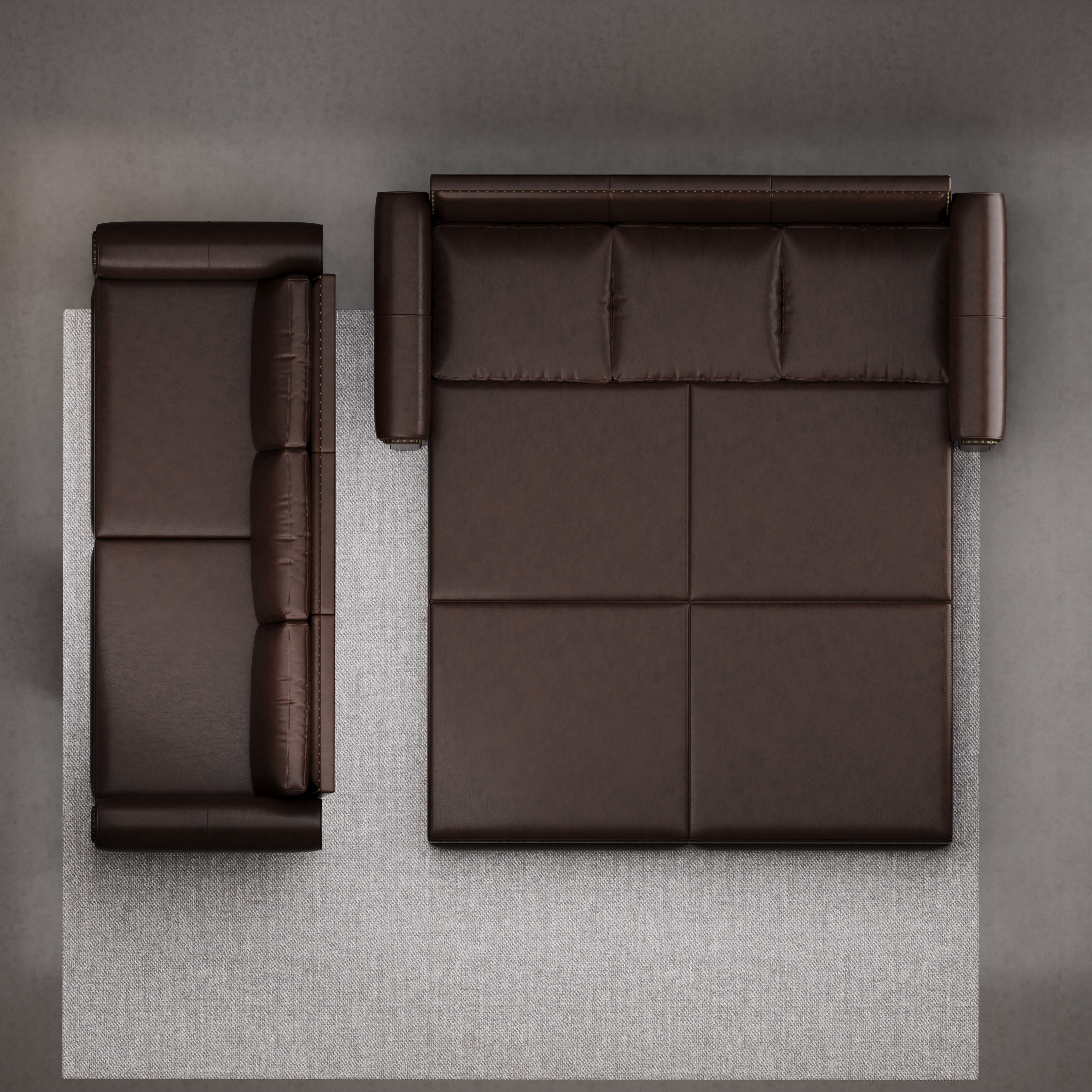 Chesterfield Sofa,93.7" King Pull Out Sofa Bed,3-in-1 Faux Leather Convertible Sleeper Sofa with Nailhead Trim & Rolled Arm,Multi-Functional Sofa Bed for Living Room,Dark Brown