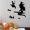A, variant on Halloween Witch Wall Stickers, Removable Self-Adhesive PVC Decals, Spooky Witch Pattern Art Decor for Bedroom Living Room Indoor Halloween Party Layout