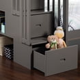thumbnail image 3 of AFI Westbrook Solid Wood Staircase Bunk Twin Over Twin in Grey, 3 of 8