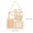 thumbnail image 2 of HAMPPLIES 4pcs Romantic Wood Photo Frame In Heart Shape For Special Occasions, 2 of 7