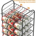 thumbnail image 2 of 7-tier Black Can Organizer Rack Can Dispenser for Kitchen Cabinet Hold 84 Cans, 2 of 9