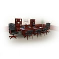 thumbnail image 3 of Regency Ivy League Vinyl Captain Reception Waiting Room Chair with Casters, 3 of 5