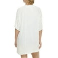 thumbnail image 2 of 24th & Ocean Womens Lace-Up Crinkle Knit Cover-Up Style-TF2EN39 Swimsuit, 2 of 2