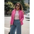 thumbnail image 3 of Packable Puffer Jacket Women without Hood Ellie Pink Water-Resistant- Repellent For Outdoor (XL), 3 of 7