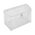 thumbnail image 4 of DENEST Elegant Silver Wedding Card Box with Heart Lock - Clear and Modern Design, 4 of 16
