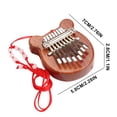 thumbnail image 4 of Mini Kalimba 8 Teclas Piano Pulgar Dedo para Adultos (oso), 4 of 7