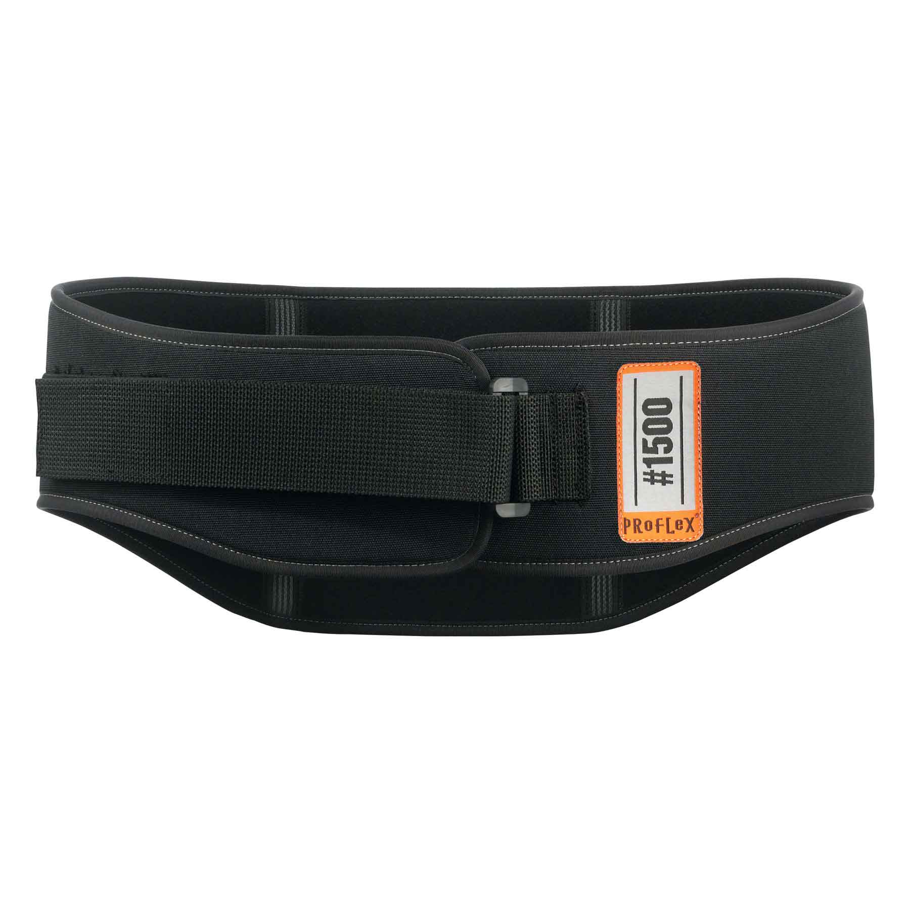 Ergodyne ProFlex® 1500 Weight Lifters Style Back Support Brace, Black, L