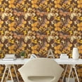 thumbnail image 2 of Ambesonne Spring Peel & Stick Wallpaper for Home, Warm Colored Butterflies, 13"x36", Earth Yellow Pale Orange, 2 of 5