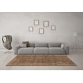 thumbnail image 3 of Ahgly Company Indoor Square Oriental Brown Industrial Area Rugs, 6' Square, 3 of 4