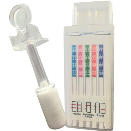 (1 pack) 10 Panel Saliva Drug Test - Flat Cup -