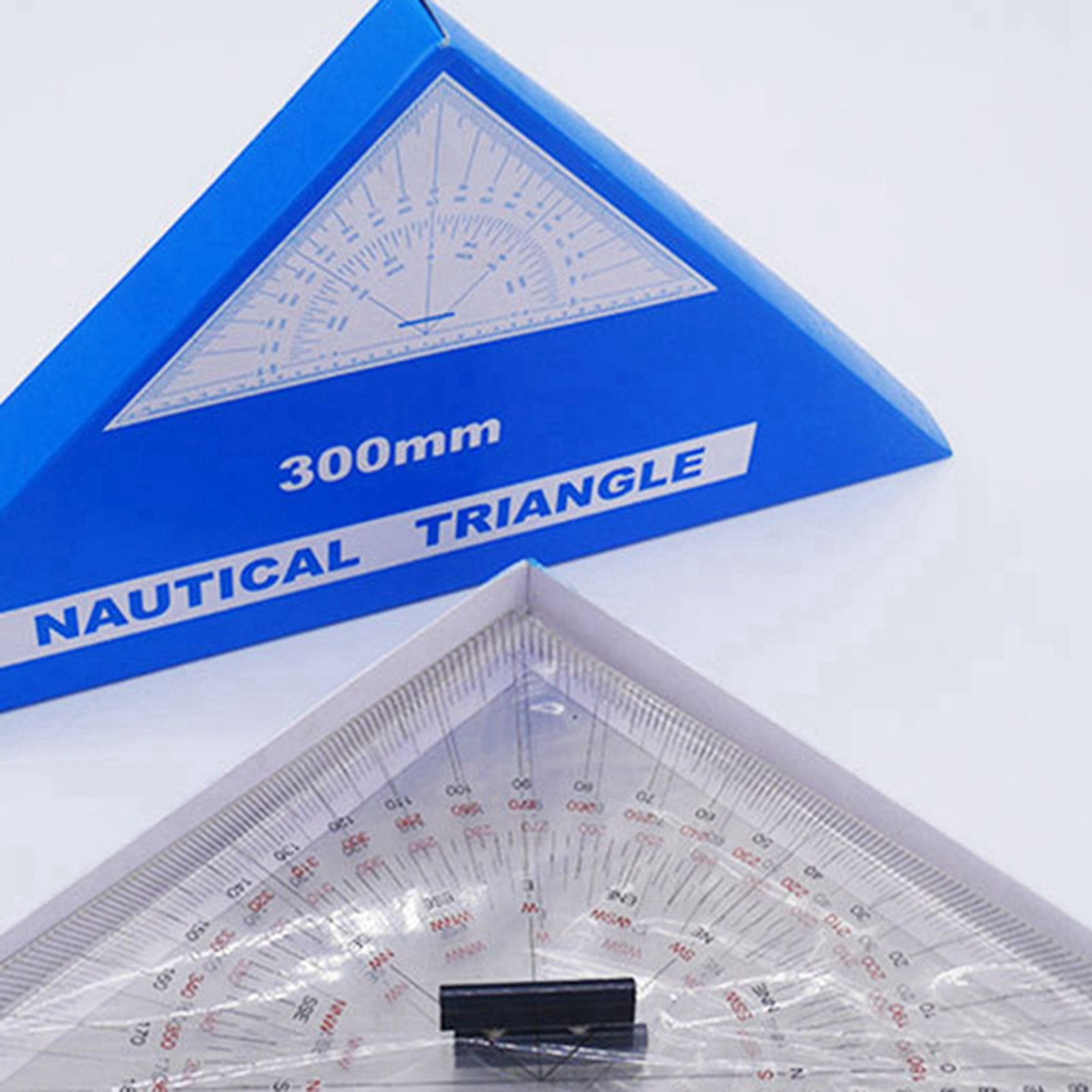 2X Chart Drawing Triangle Ruler for Ship 300mm Large-Scale Distance Measurement Teaching