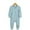 Light Blue, variant on VOUZZA Newborn Zipper Romper Organic Bamboo Fiber Long Sleeve Footless Homewears Sleep and Play Sleeper Jumpsuit