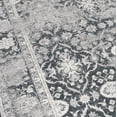 thumbnail image 5 of ReaLife Machine Washable Rug - Stain Resistant, Non-Shed - Eco-Friendly, Padded, Family & Pet Friendly - Premium Recycled Fibers -Vintage Distressed Trellis -Charcoal, Dark Gray, Ivory, 7'6" x 9'6", 5 of 5