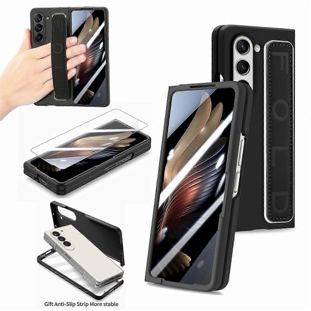 Hand Strap Case for Samsung Galaxy Z Fold 6, Ultra Slim & Thin Shockproof Hard PC Protective Case for Galaxy Z Fold 6 Strap Case