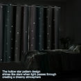 thumbnail image 6 of Dznils Star Ombre Printed Grommet Sheer Blackout Curtain Panel Set, 4 Piece, Pink, 52" W x 72" L, 6 of 10