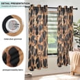 thumbnail image 3 of Yayeee Window Curtains Light Filtering 63"x42" Grommet Panel Pair Home Living Room Decor, Leopard Pattern, 3 of 7