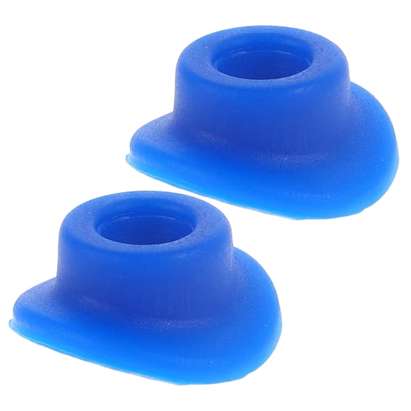 FUTUREORYY 2Pcs Valve Stem Seal with Blue Silicone Material for Preventing Leaks in Car Truck Bike and Trucks