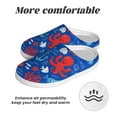 thumbnail image 6 of Lsque Nautical Animals Pattern Womens Comfort Cotton on Scuff With Memory Foam and Anti-skid Sole Slipper-46/47, 6 of 7