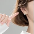thumbnail image 5 of 925 Sterling Silver CZ Musical Note Stud Earrings for Women Teens Music Earrings Studs for Music Lovers, 5 of 10
