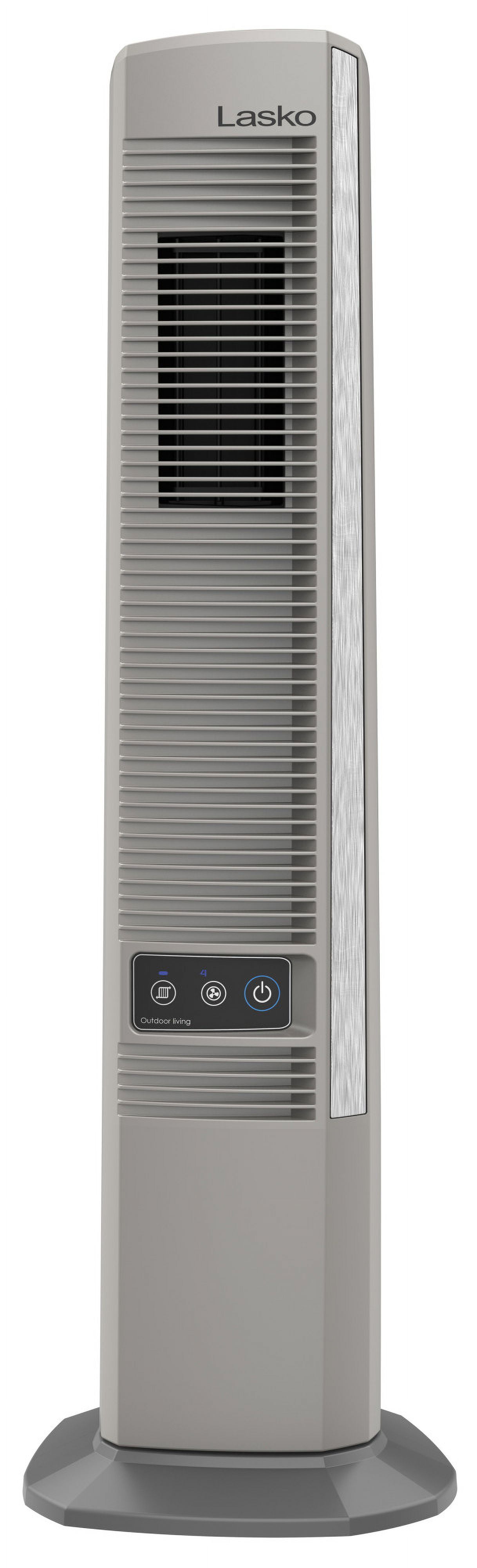 Lasko 42" 4-Speed Oscillating Tower Fan for Decks and Patios, 276 CFM, YF202