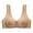 Khaki, variant on yievot Bras for Women Push Up Breathable Front Closure Wireless Bras Full Support No Underwire Everyday Bra