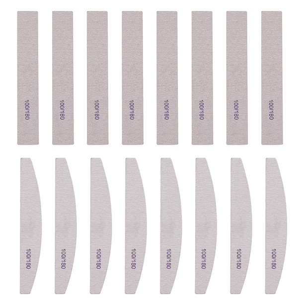 Kit de bloque de lima de uñas de 16 piezas - Herramienta de manicura de pedicura de bloque de pulido de tablero de esmeril de arena Ormromra CPB-US-YYM393-6