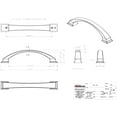thumbnail image 3 of Jeffrey Alexander 944-128 Roman 5-1/16" (128Mm) Center To Center Thick Arch Cabinet Handle, 3 of 7