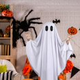 thumbnail image 5 of Disfraz de fantasma de capa blanca para niños de Halloween | Cómodo y agradable para la piel | Guantes transpirables | disfraz de fiesta, 5 of 5