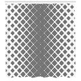 thumbnail image 3 of Ambesonne Abstract Shower Curtain, Square Shape Geometric, 69"Wx84"L, Black White, 3 of 3